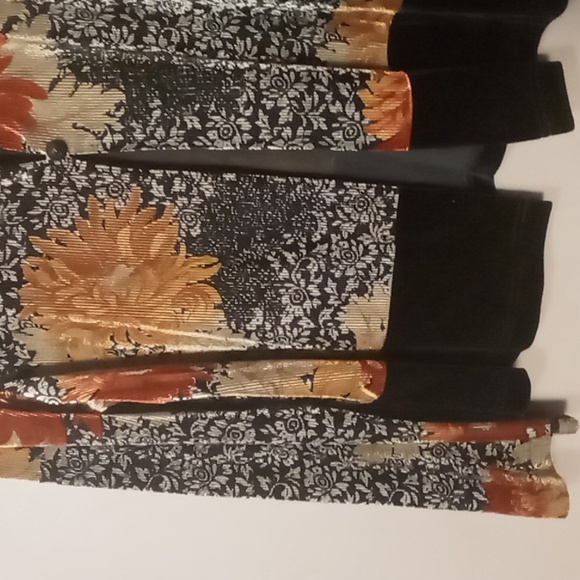 K Studio Dark Flowered Single Button Jacket Size 16 - Picture 5 of 8